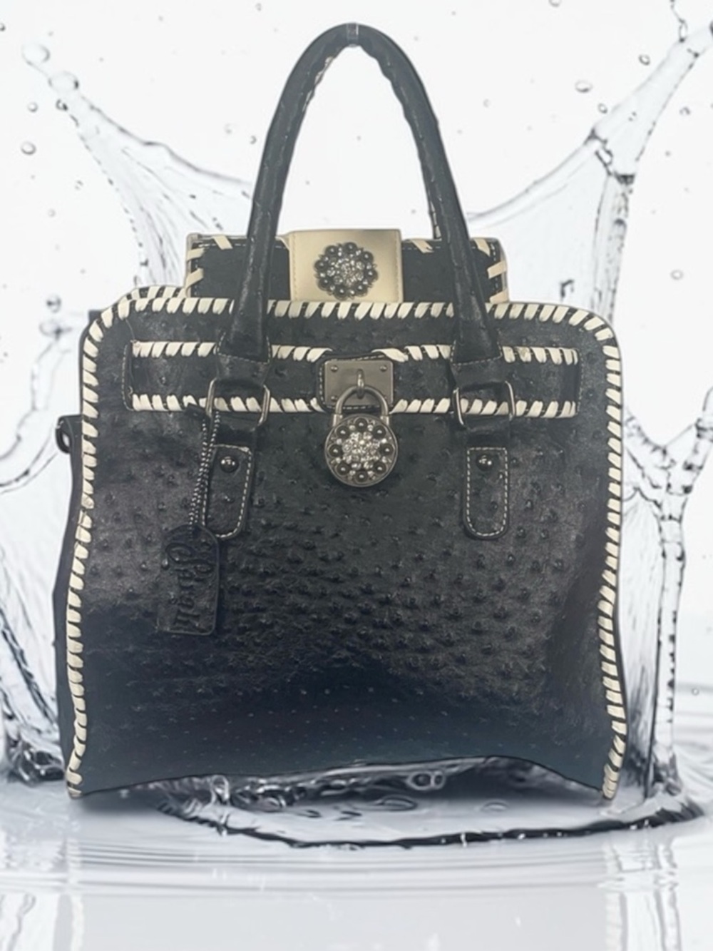 Sarah handbag with crossbody and matching wallet